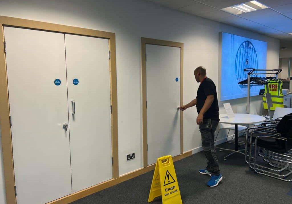 Remedial job for fire doors in Hagley